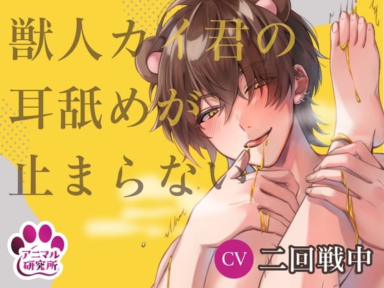 【繁体中文版】【導入編/110円!!】獣人カイ君の耳舐めが止まらない【アニマル研究所 CV:二回戦中】
